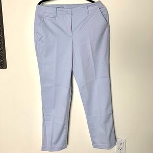 Baby blue chino hemmed from 32 to 30 length.